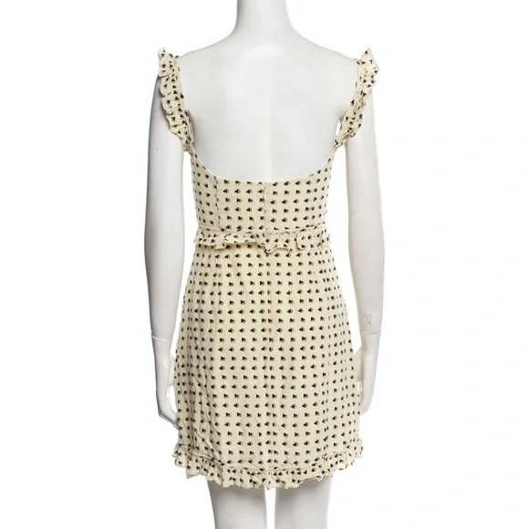 FOR LOVE & LEMONS HEART PRINTED RUFFLE MINI DRESS - Picture 3 of 3